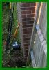 Matthew Brown Services, Petersfield. Rotten Fence Post replaced. Click picture to enlarge, click pop-up to close.